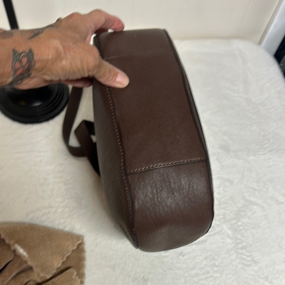 Calvin Klein Brown Shoulder Bag with Hobo Silhouette - Picture 6 of 16